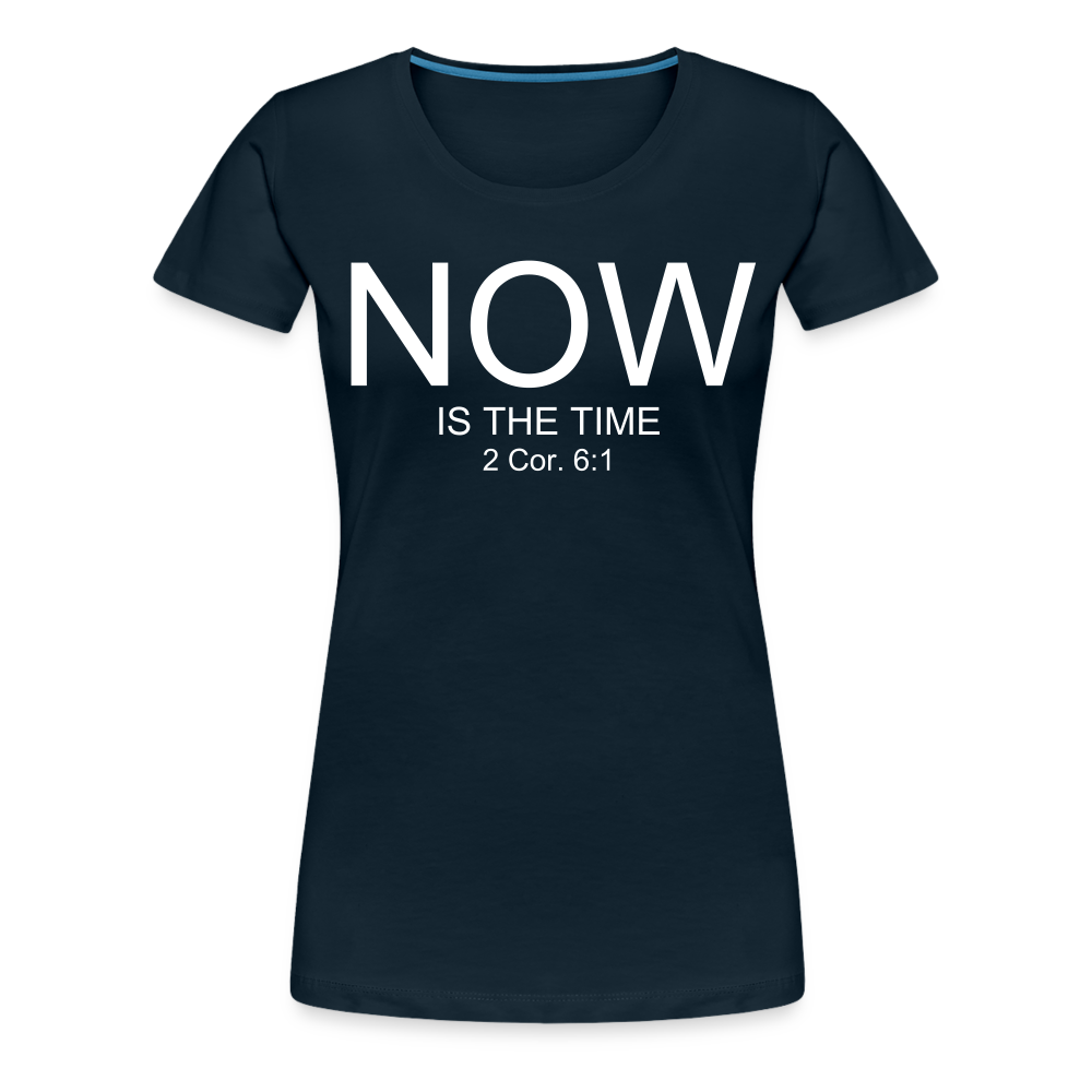 NOW Women’s Premium T-Shirt - deep navy