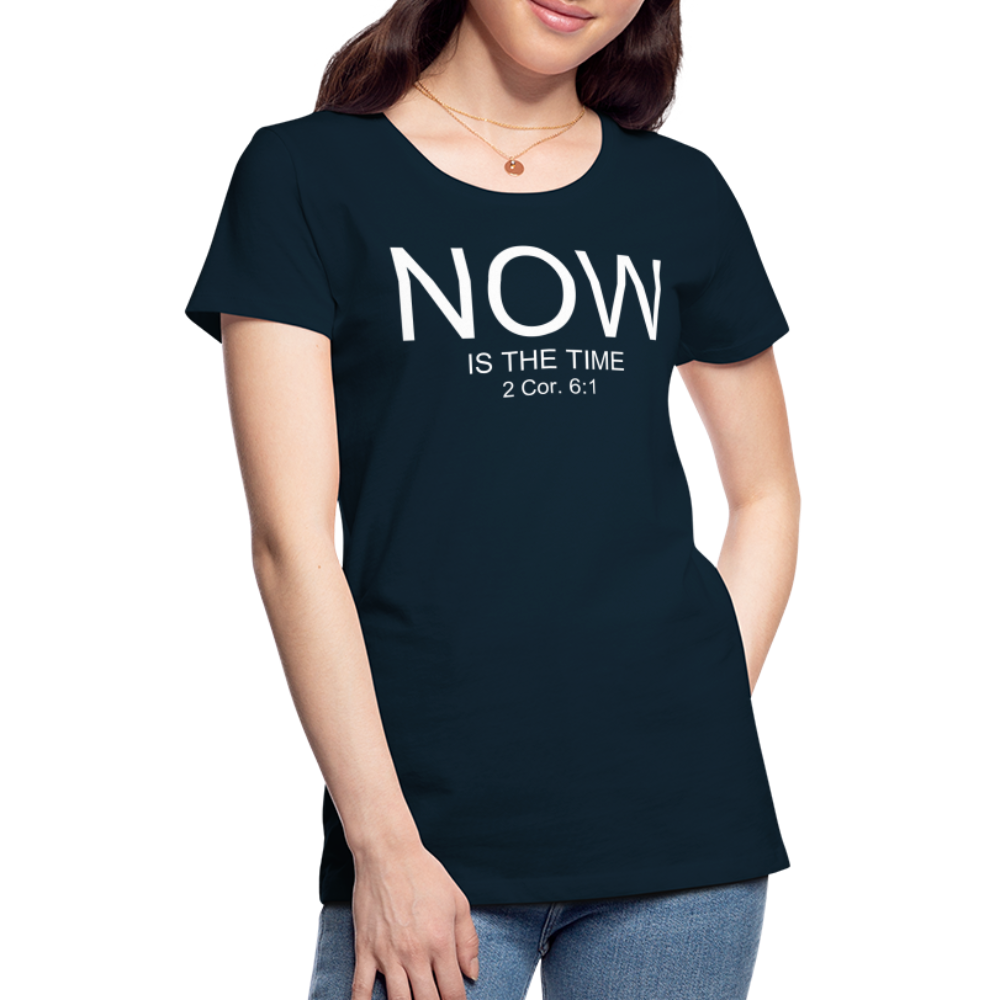 NOW Women’s Premium T-Shirt - deep navy