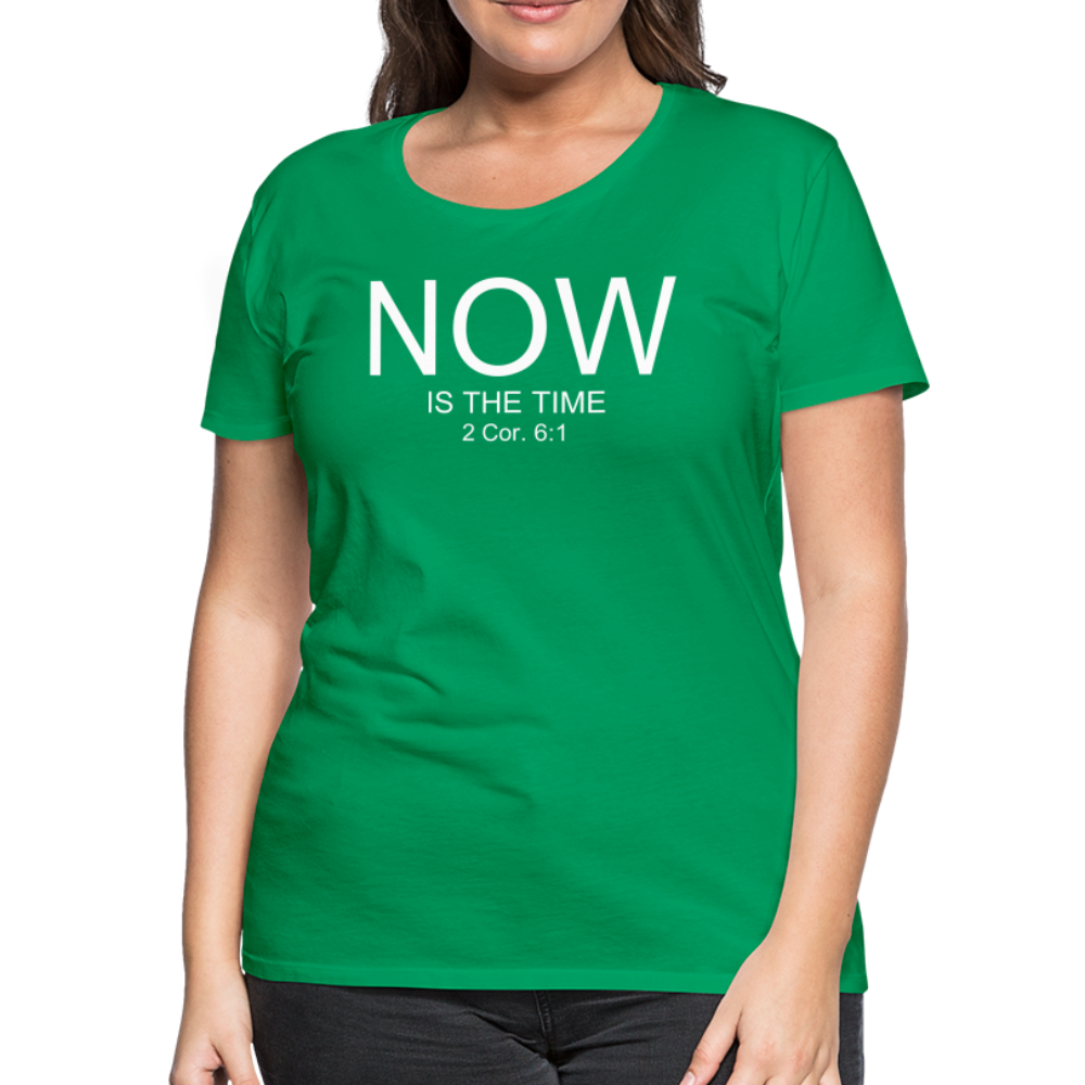 NOW Women’s Premium T-Shirt - kelly green