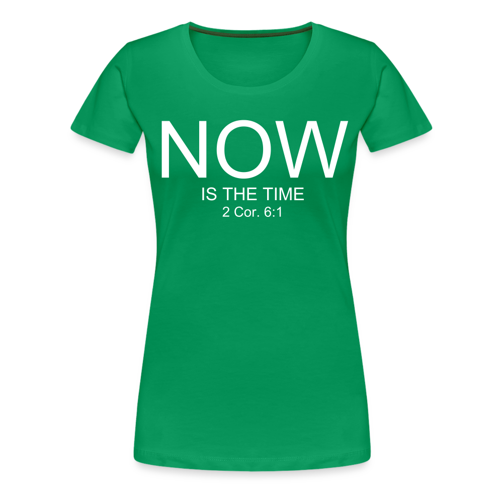NOW Women’s Premium T-Shirt - kelly green