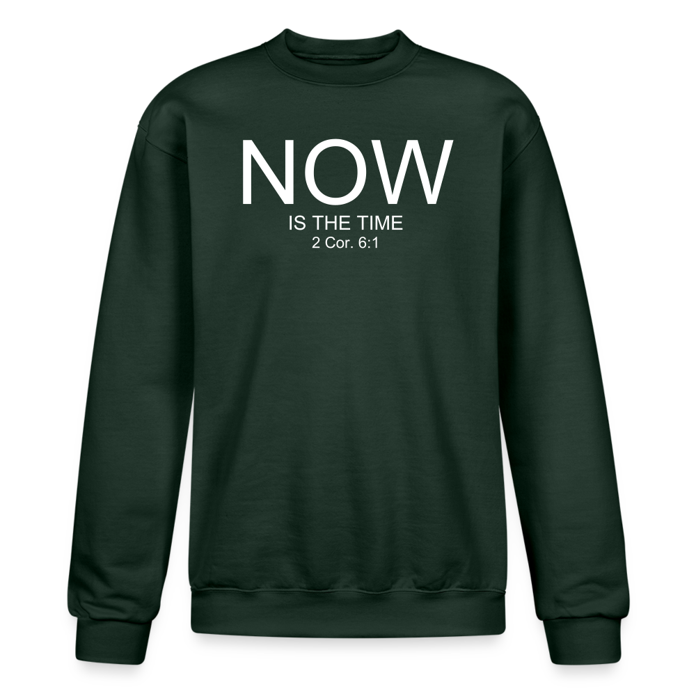 NOW Champion Unisex Powerblend Sweatshirt - Dark Green