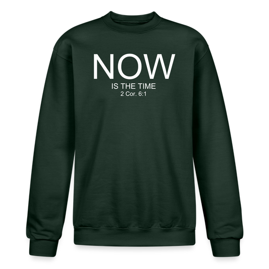 NOW Champion Unisex Powerblend Sweatshirt - Dark Green