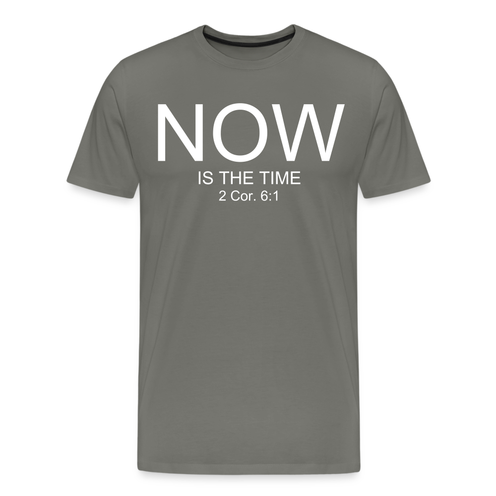 NOW Men's Premium T-Shirt - asphalt gray