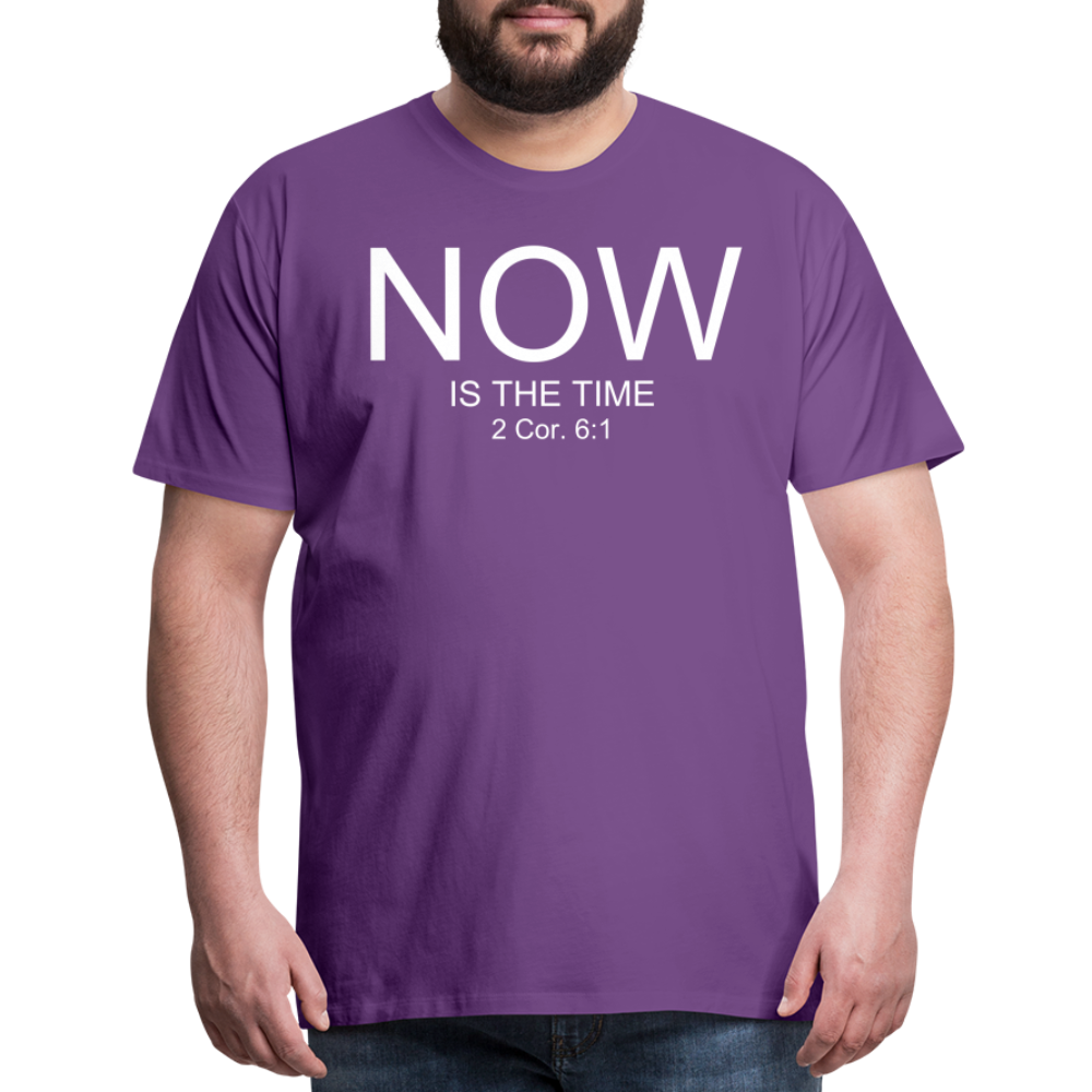 NOW Men's Premium T-Shirt - purple