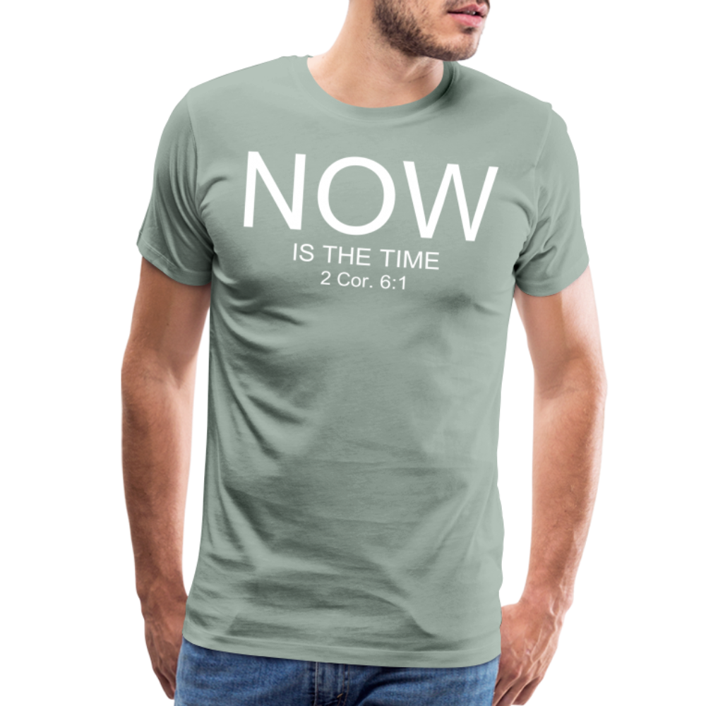 NOW Men's Premium T-Shirt - steel green