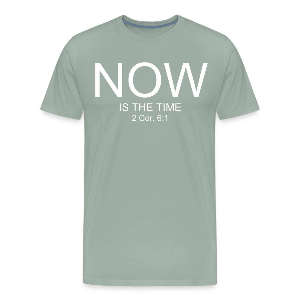 NOW Men's Premium T-Shirt - steel green