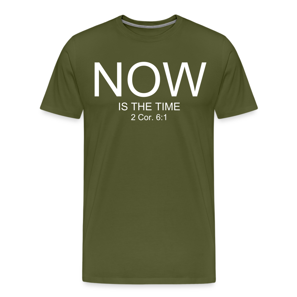 NOW Men's Premium T-Shirt - olive green