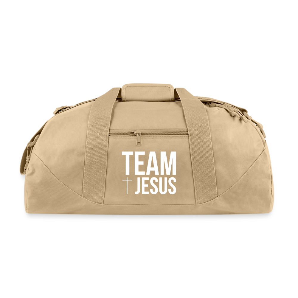 Team Jesus Recycled Duffel Bag - beige