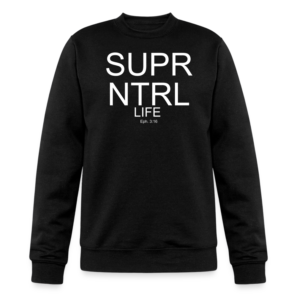 Super Natural LifeChampion Unisex Powerblend Sweatshirt - black