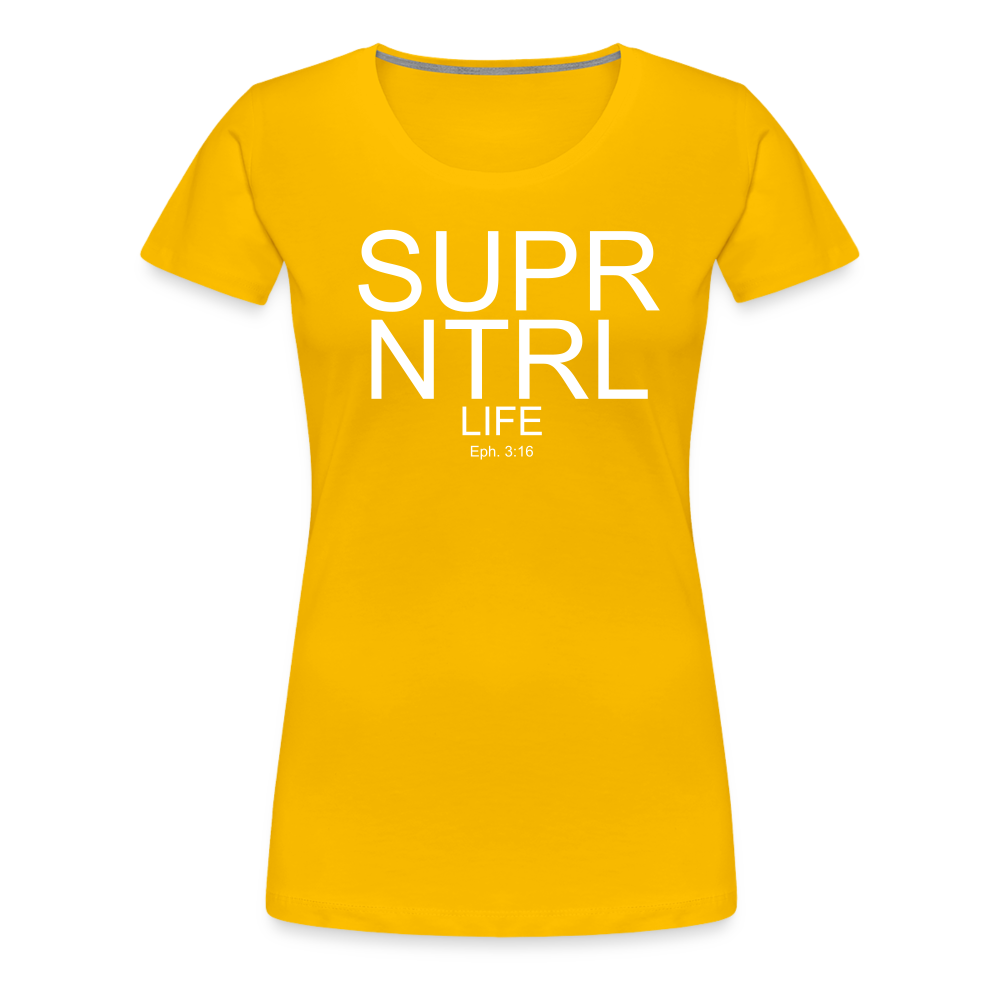 Supernatural Life Women’s Premium T-Shirt - sun yellow