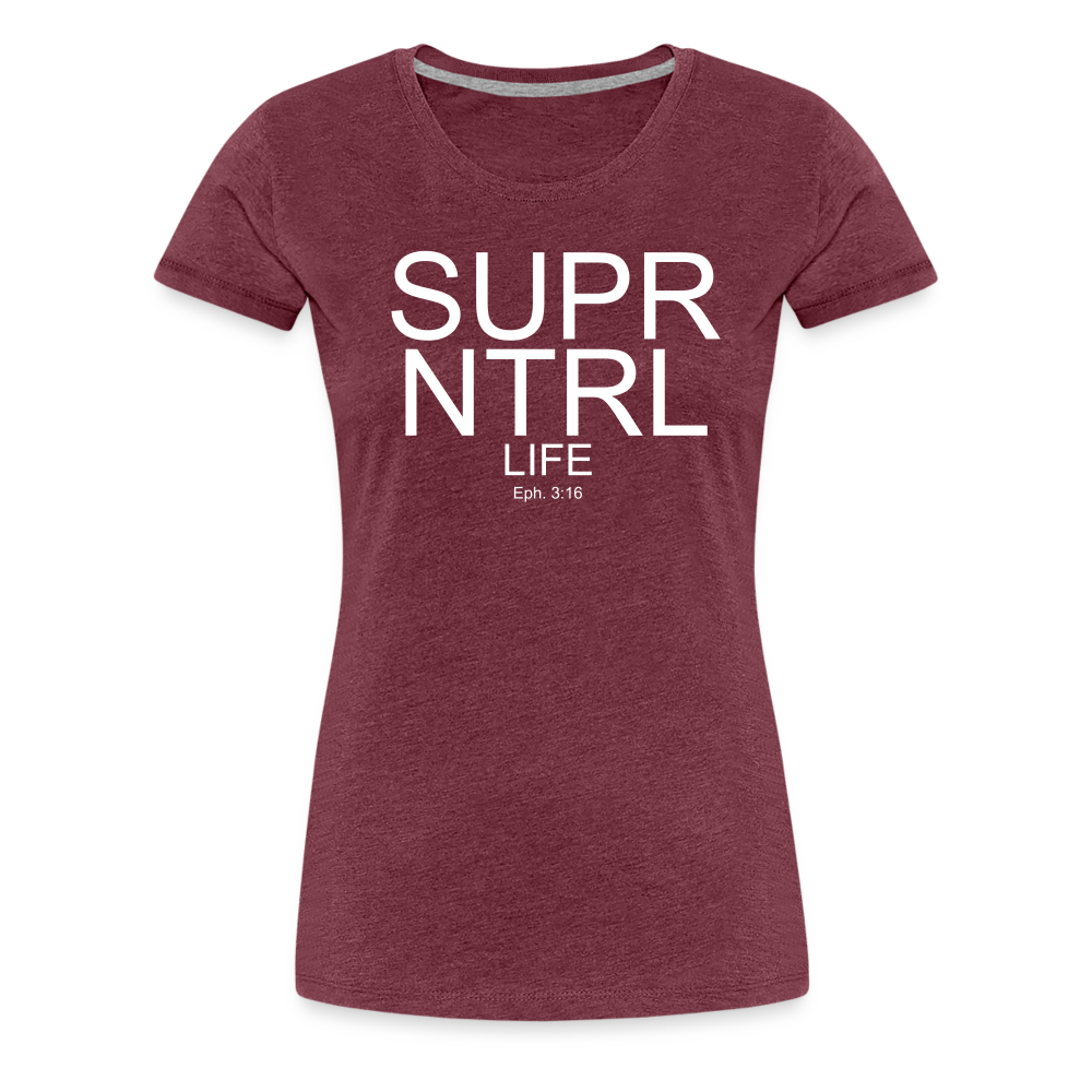 Supernatural Life Women’s Premium T-Shirt - heather burgundy
