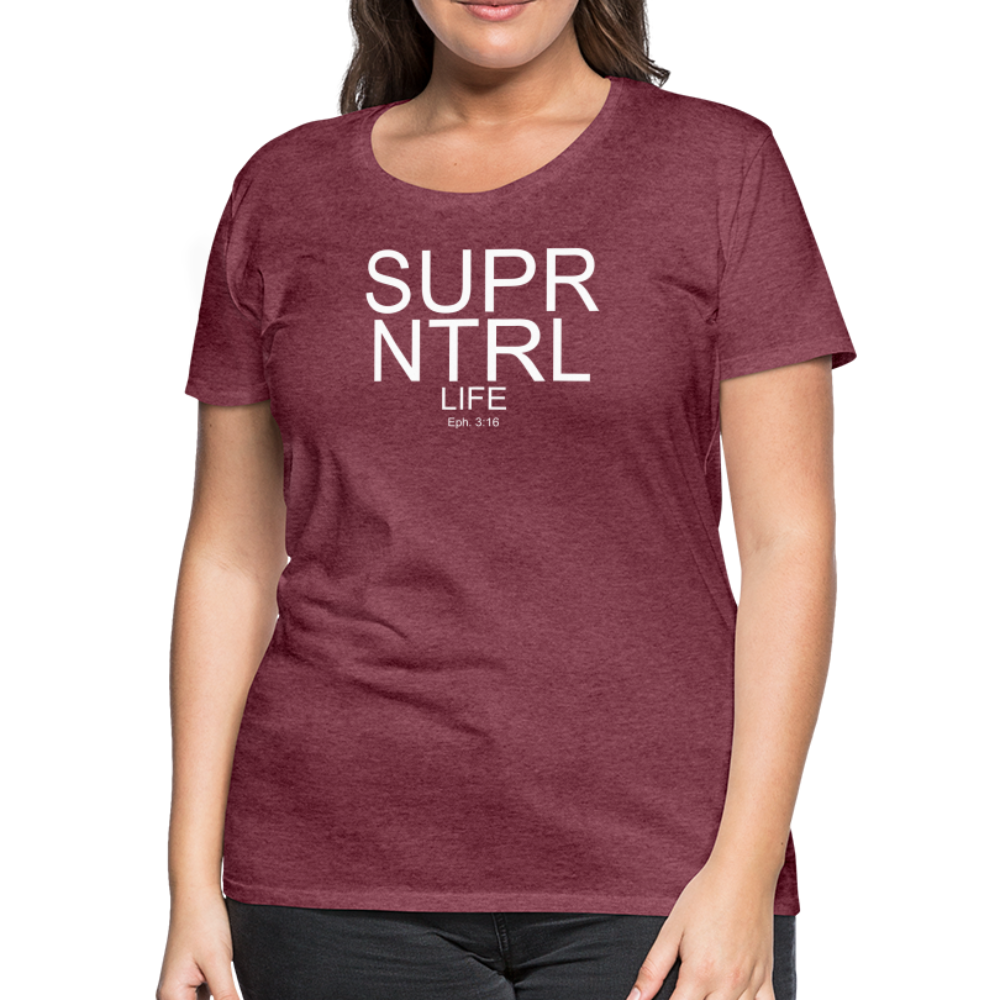 Supernatural Life Women’s Premium T-Shirt - heather burgundy