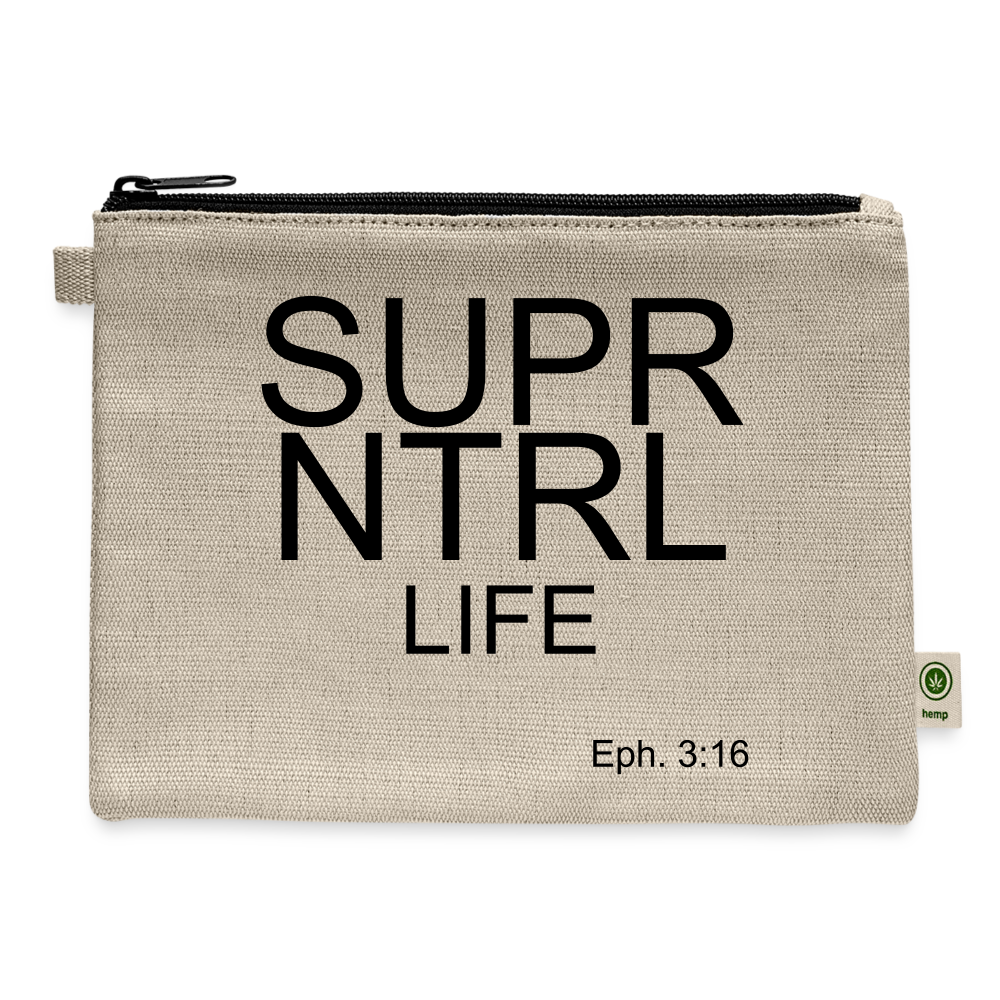 Super Natural Life Carry All Pouch - natural