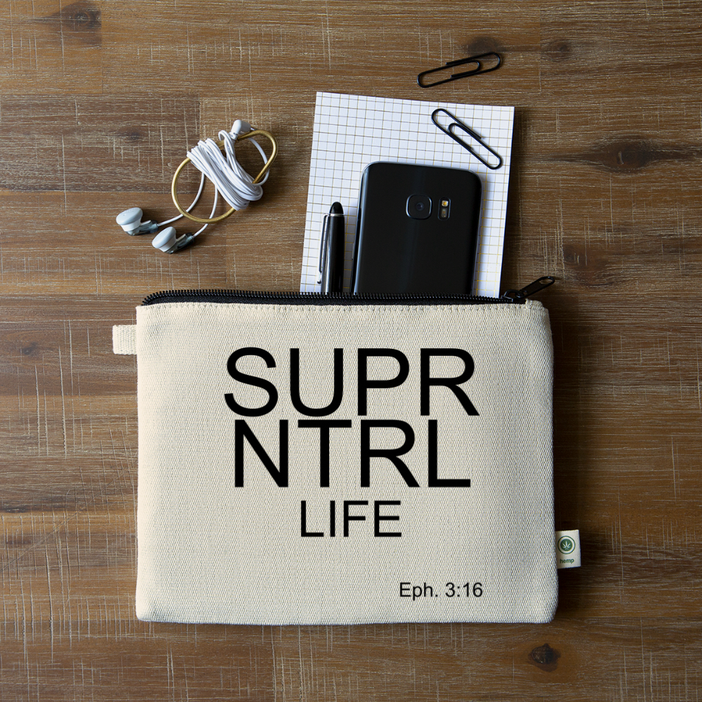 Super Natural Life Carry All Pouch - natural