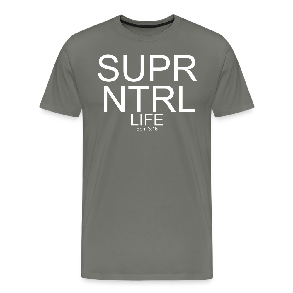 Super Natural Life Men's Premium T-Shirt - asphalt gray