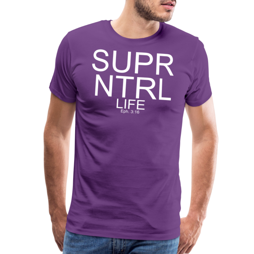 Super Natural Life Men's Premium T-Shirt - purple