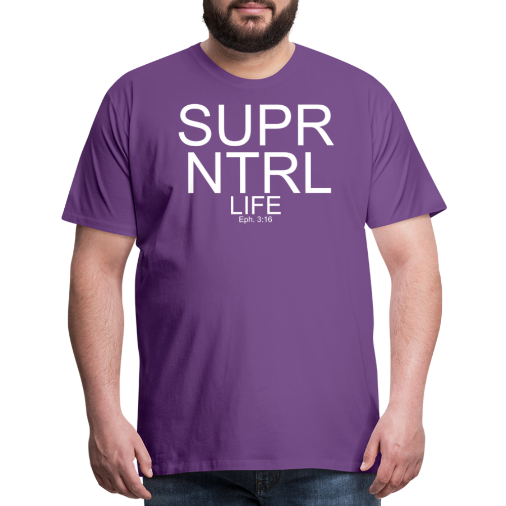 Super Natural Life Men's Premium T-Shirt - purple