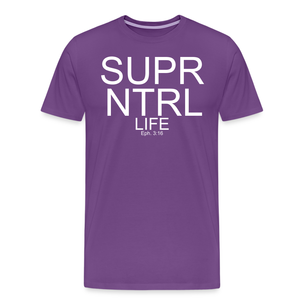 Super Natural Life Men's Premium T-Shirt - purple