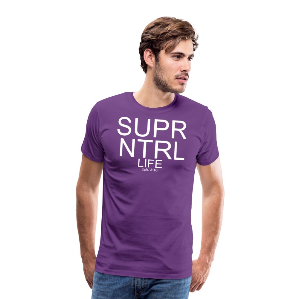 Super Natural Life Men's Premium T-Shirt - purple
