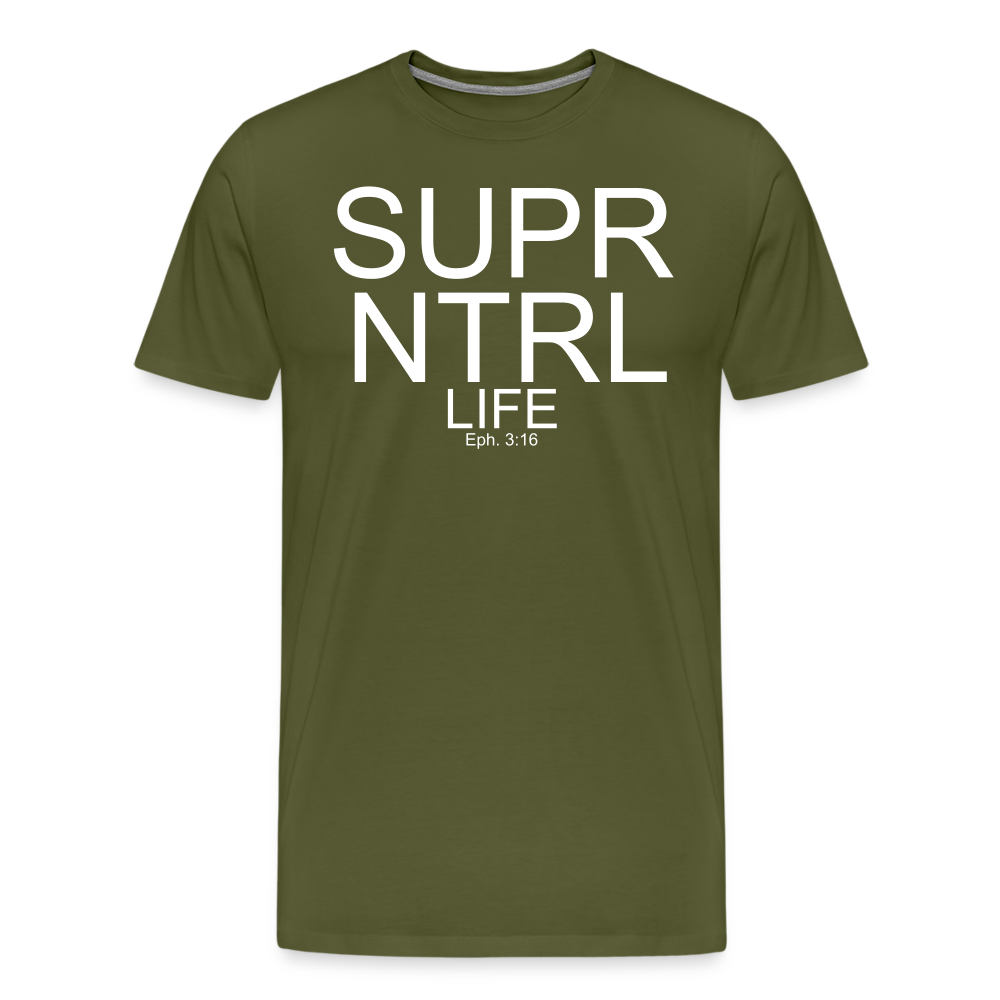 Super Natural Life Men's Premium T-Shirt - olive green