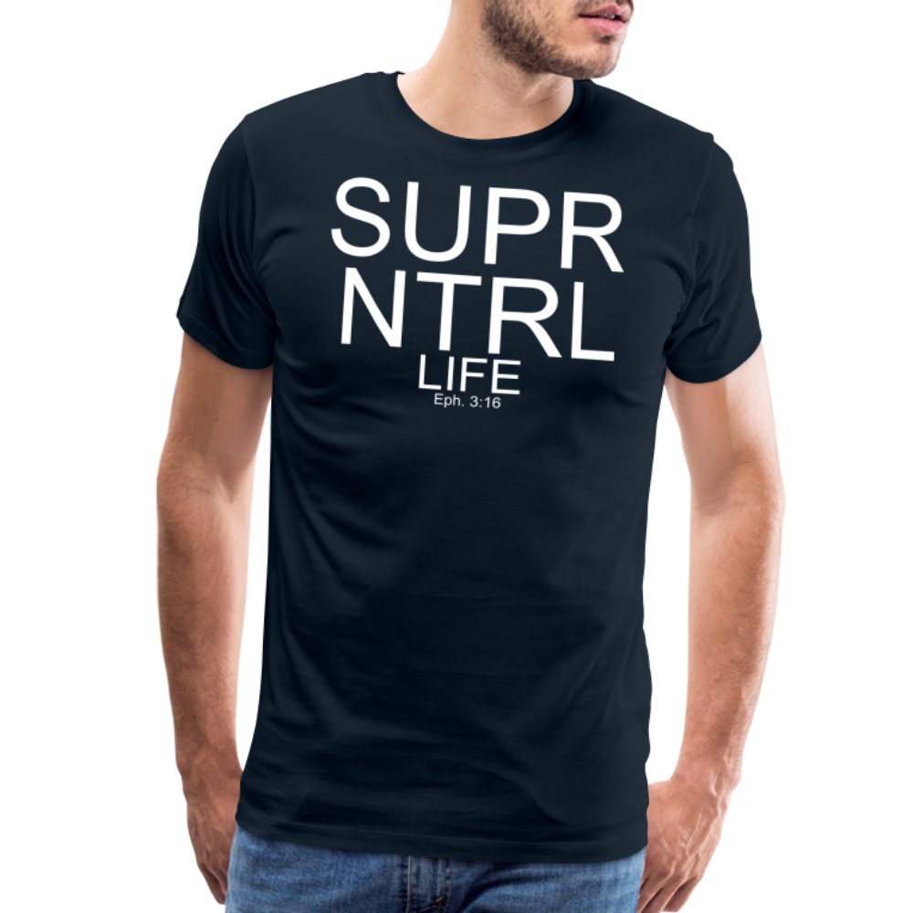 Super Natural Life Men's Premium T-Shirt - deep navy