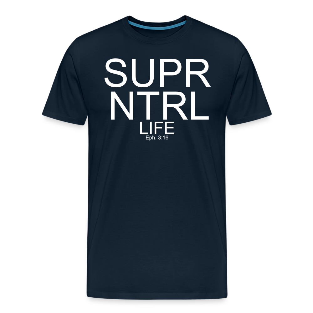 Super Natural Life Men's Premium T-Shirt - deep navy