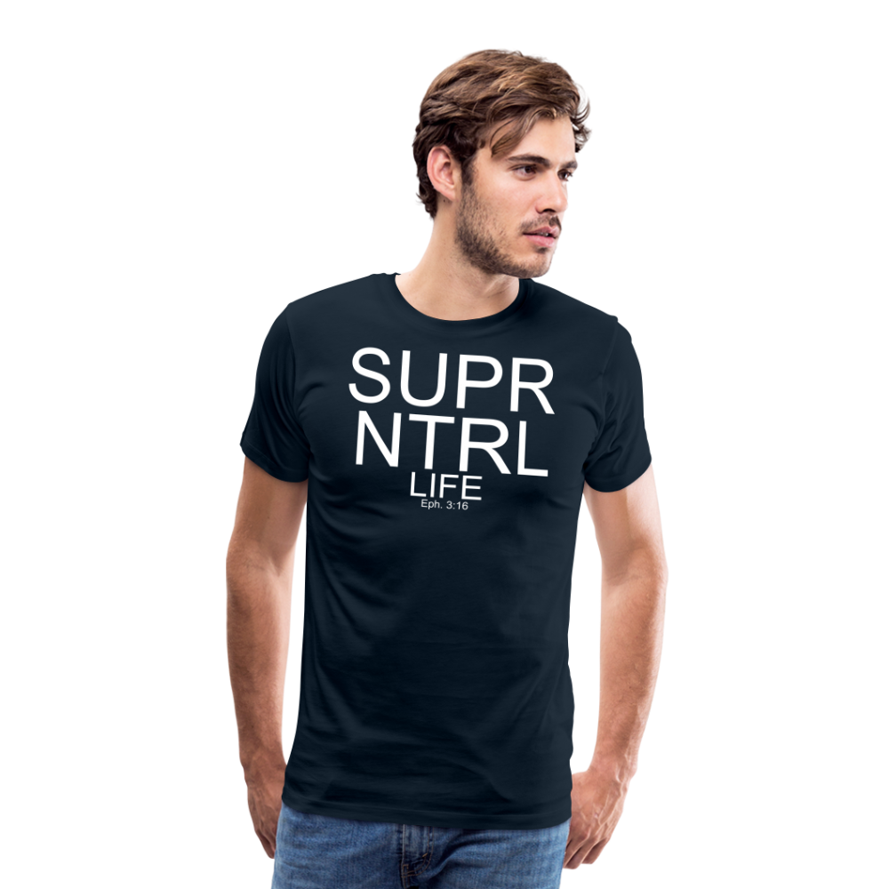 Super Natural Life Men's Premium T-Shirt - deep navy