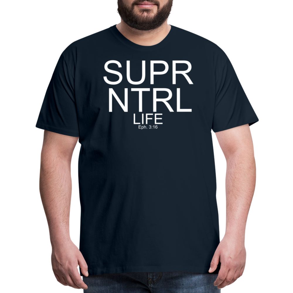 Super Natural Life Men's Premium T-Shirt - deep navy