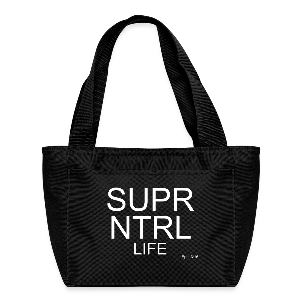 Super Natural Life Lunch Bag - black