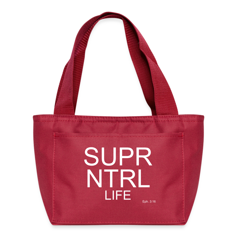 Super Natural Life Lunch Bag - red