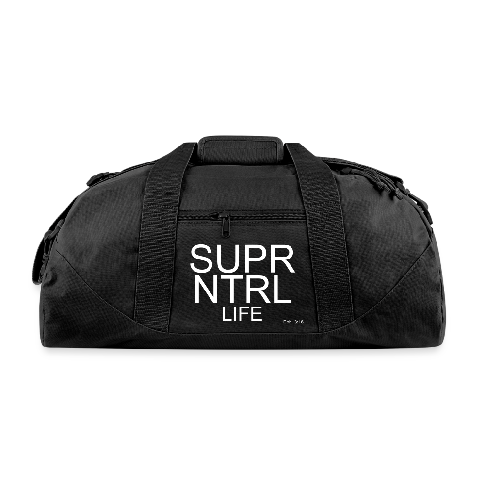 Super Natural Life Recycled Duffel Bag - black