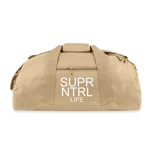 Super Natural Life Recycled Duffel Bag - beige