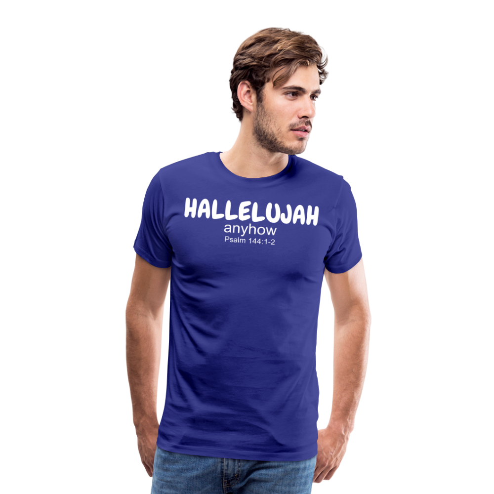 Hallelujah Anyhow Men's Premium T-Shirt - royal blue