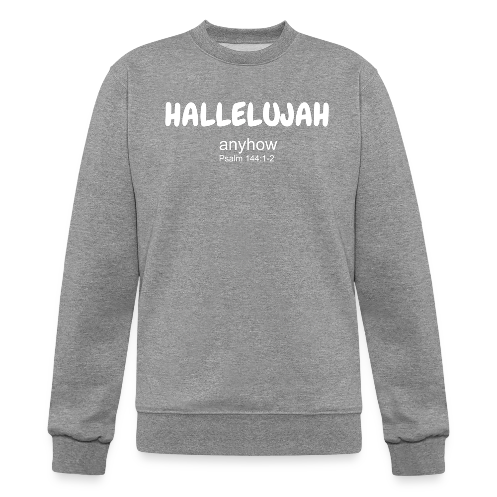 Hallelujah Anyhow Champion Unisex Powerblend Sweatshirt - heather gray