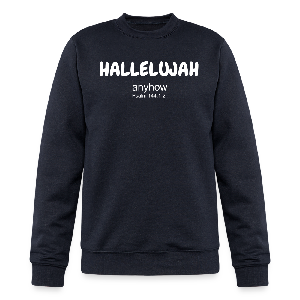 Hallelujah Anyhow Champion Unisex Powerblend Sweatshirt - navy