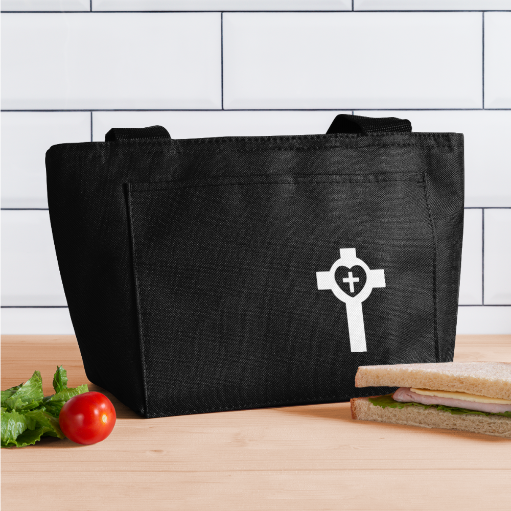 Cross Lunch Bag - black