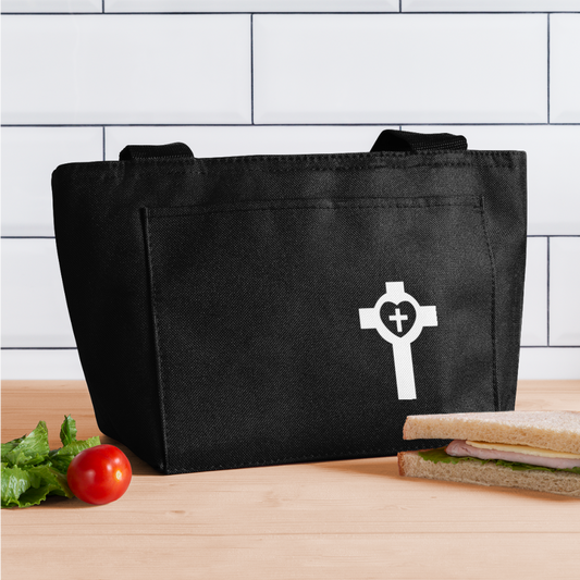 Cross Lunch Bag - black