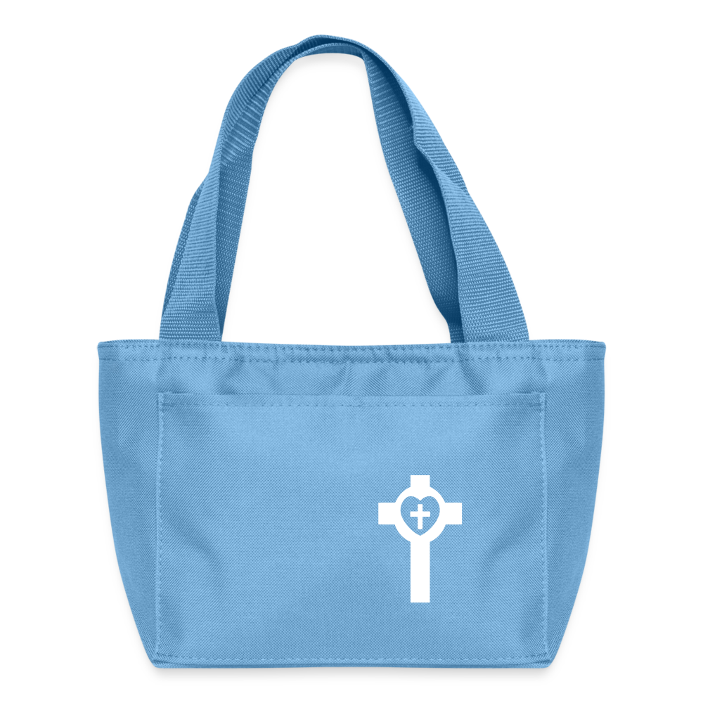 Cross Lunch Bag - light blue