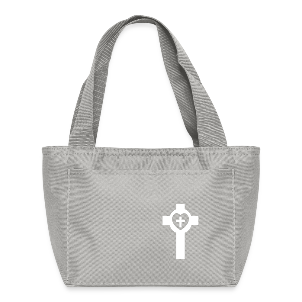 Cross Lunch Bag - light gray
