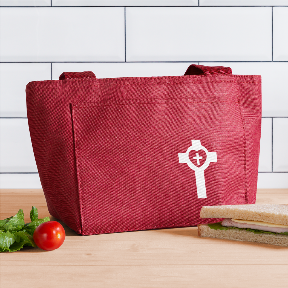 Cross Lunch Bag - red