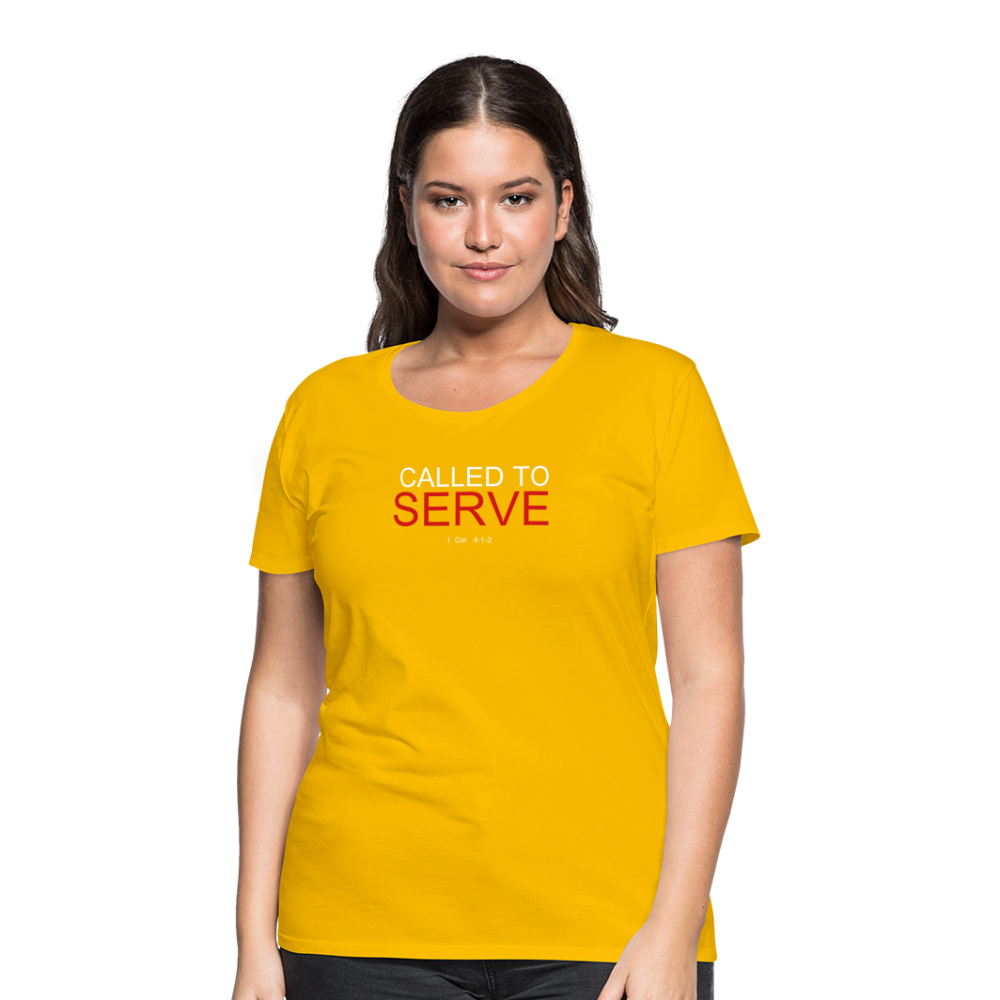 SERVE Women’s Premium T-Shirt - sun yellow