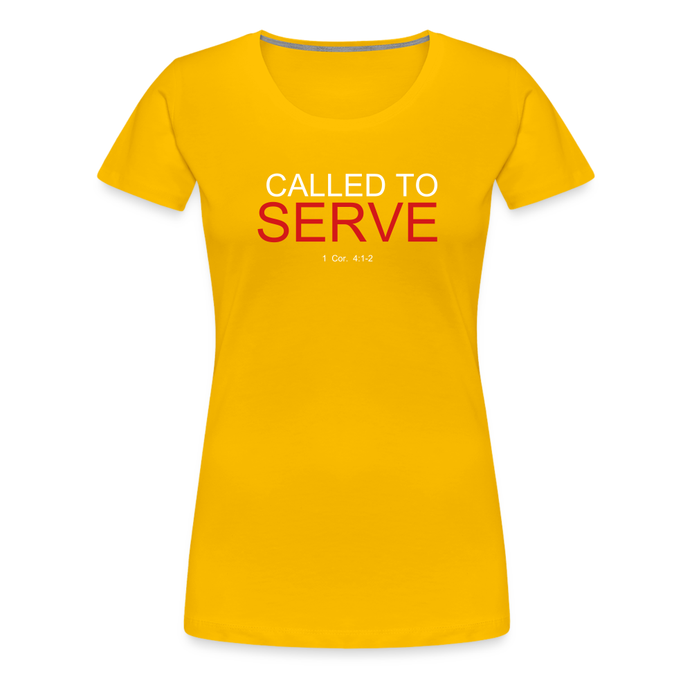SERVE Women’s Premium T-Shirt - sun yellow