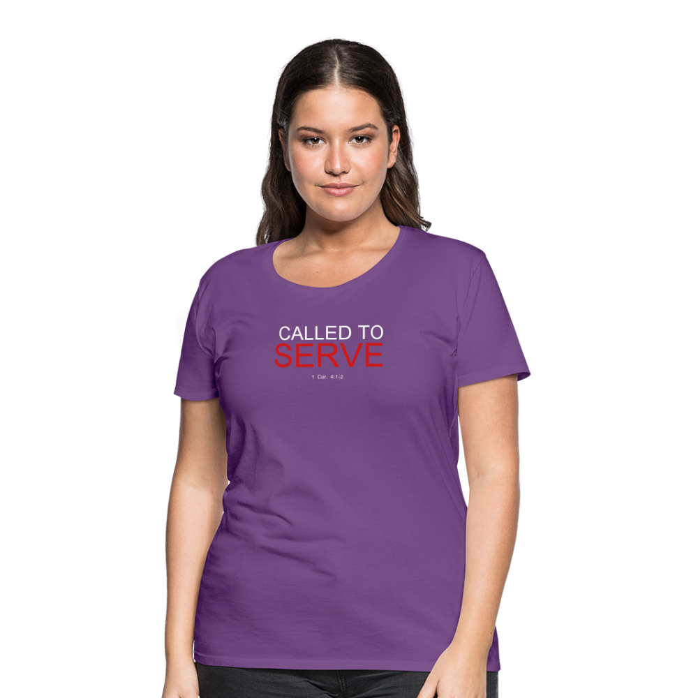 SERVE Women’s Premium T-Shirt - purple