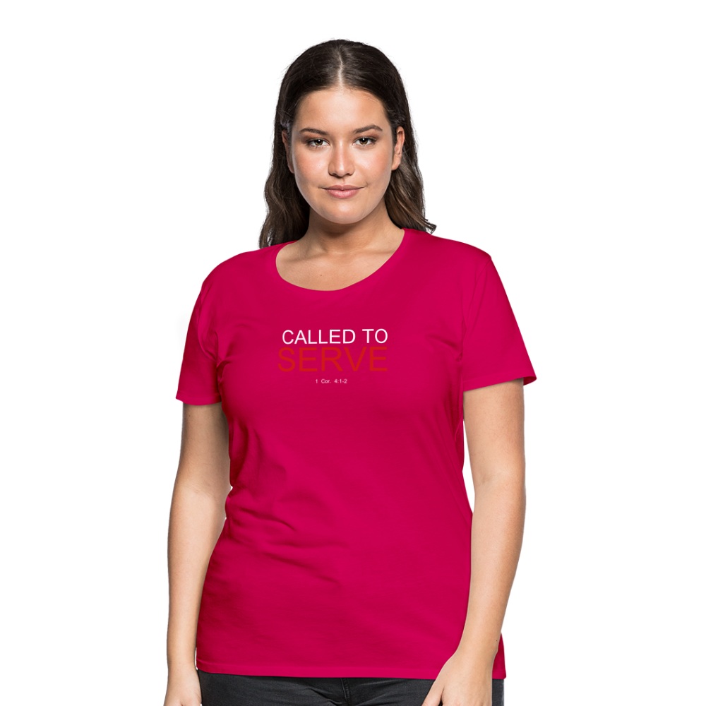 SERVE Women’s Premium T-Shirt - dark pink