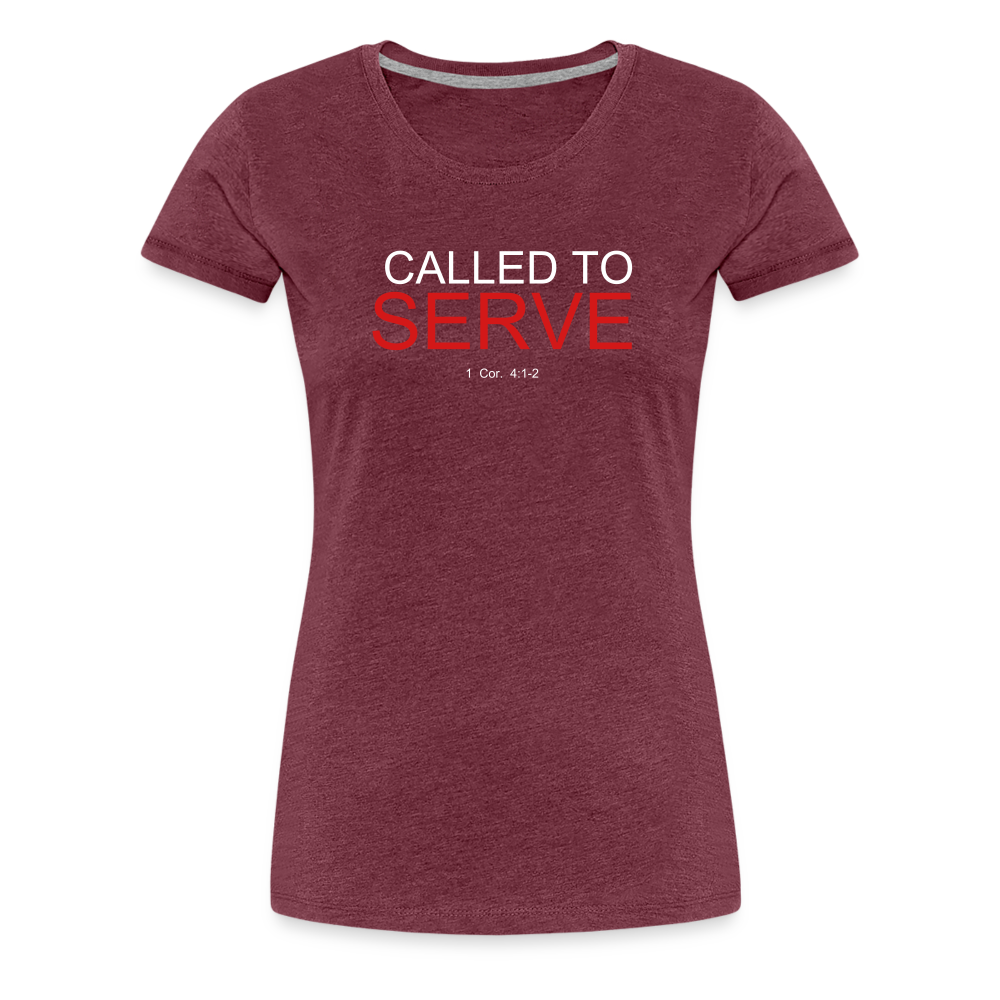 SERVE Women’s Premium T-Shirt - heather burgundy
