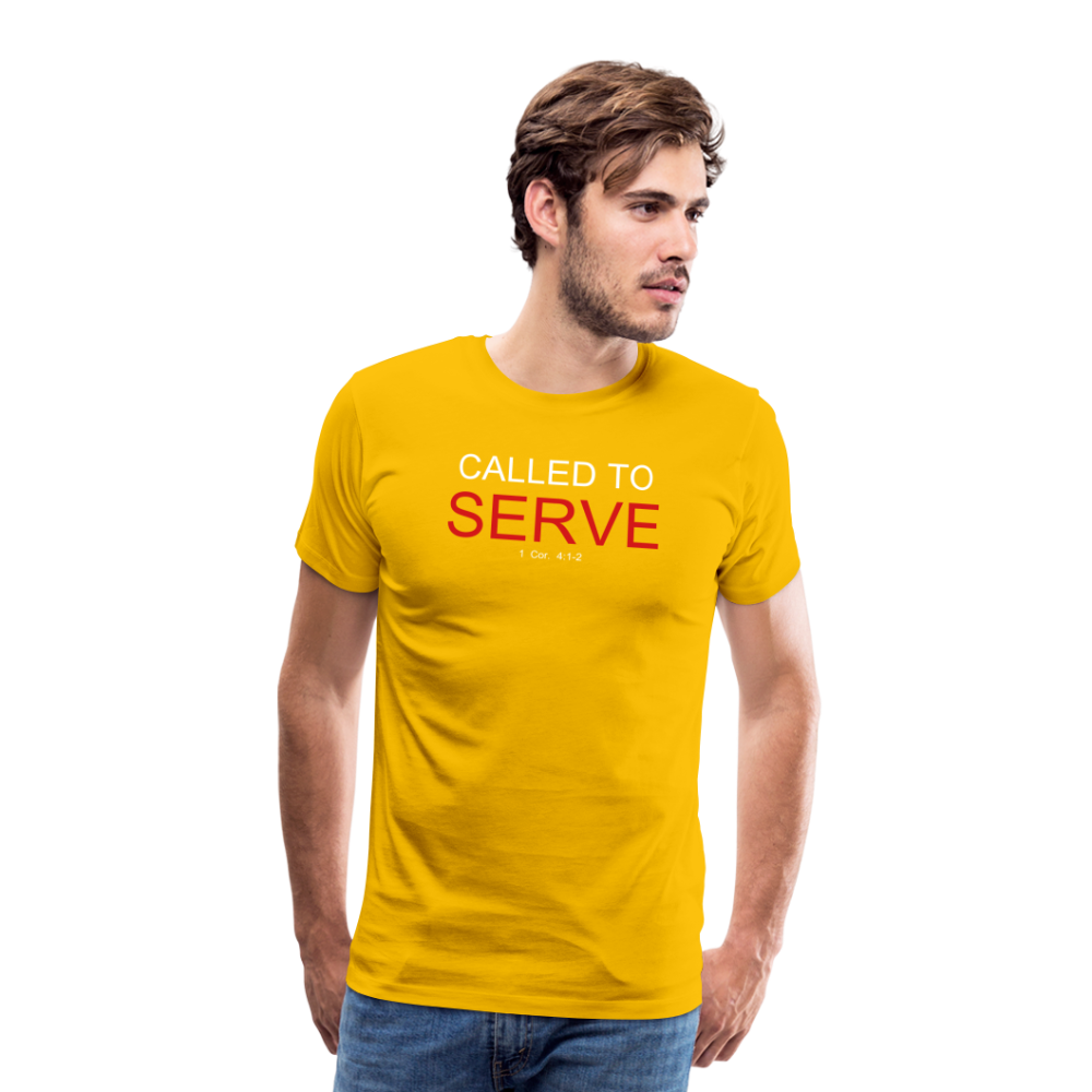 SERVE Men's Premium T-Shirt - sun yellow