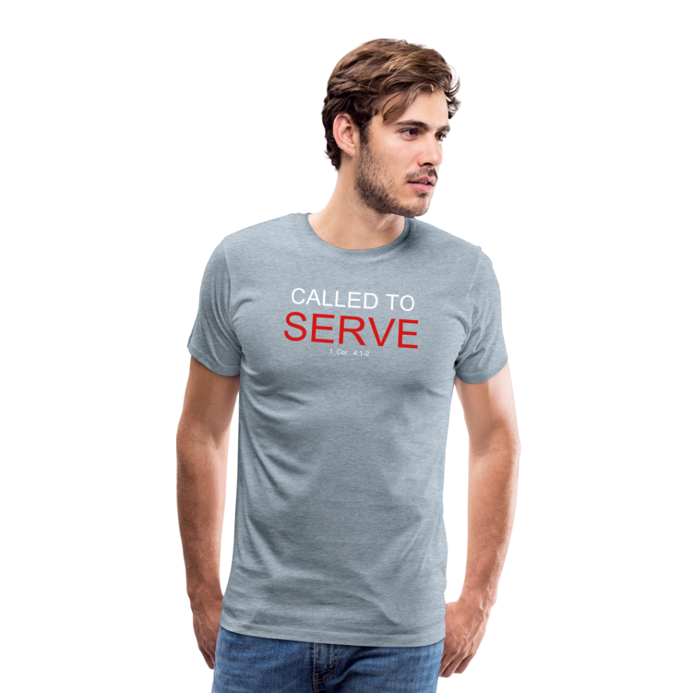 SERVE Men's Premium T-Shirt - heather ice blue