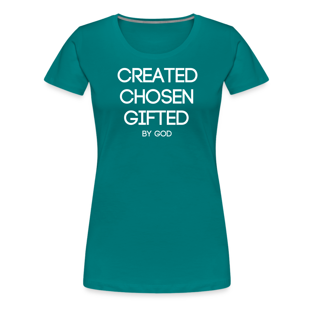 Created Women’s Premium T-Shirt - teal