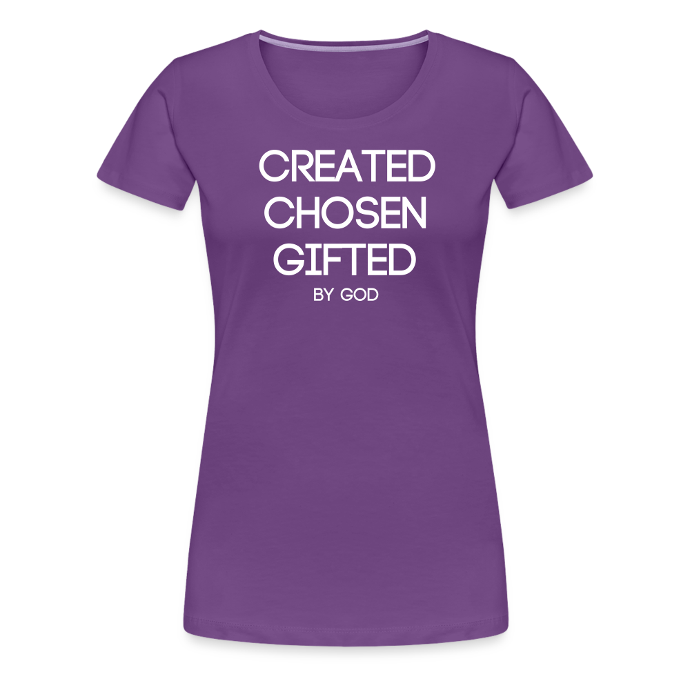Created Women’s Premium T-Shirt - purple