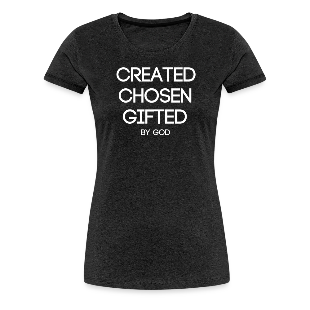 Created Women’s Premium T-Shirt - charcoal grey